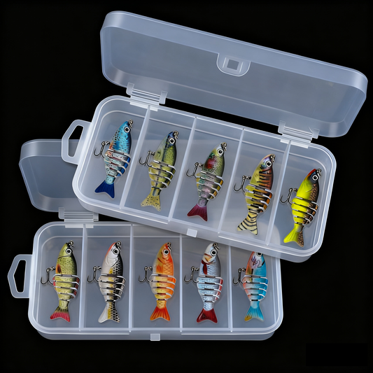 A Box of 5 Mini Segmented Lures